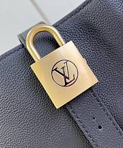 LV Low Key Cabas MM Grained Calfskin Black M25341 - 47x30x14cm - 2