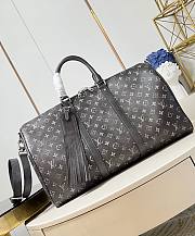 LV Keepall Bandoulière 50 Autres Cuirs Monogram Black M11596 - 50x29x23cm - 1