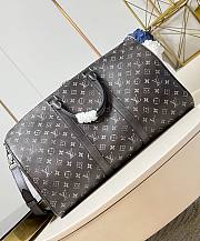 LV Keepall Bandoulière 50 Autres Cuirs Monogram Black M11596 - 50x29x23cm - 4