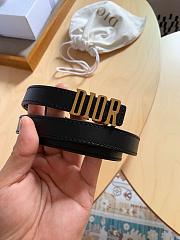 Dior D-Fence Reversible Belt Black 2cm - 1