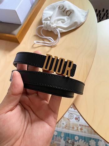 Dior D-Fence Reversible Belt Black 2cm