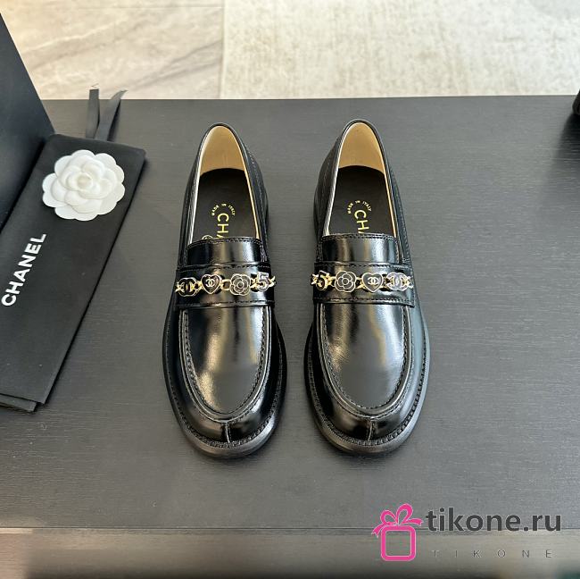 Chanel Moccasins Calfskin & Metal Black 25mm - 1