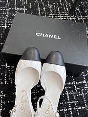 Chanel Mary Janes Leather Black & White 65mm - 3