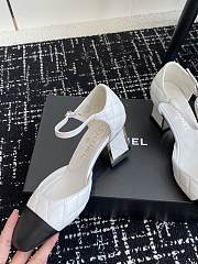 Chanel Mary Janes Leather Black & White 65mm - 2