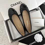 Chanel Ballet Flats Lambskin & Patent Calfskin Black 10mm - 3