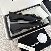 Chanel Ballet Flats Lambskin & Patent Calfskin Black 10mm - 6