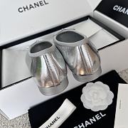 Chanel Ballet Flats Silver 10mm - 6