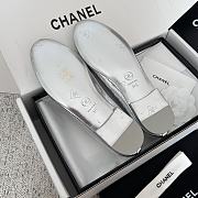 Chanel Ballet Flats Silver 10mm - 5