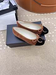 Chanel Ballet flats Velvet Brown & Black 10mm - 4