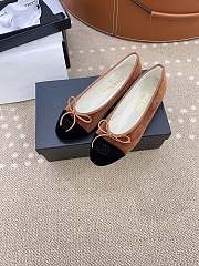 Chanel Ballet flats Velvet Brown & Black 10mm - 3