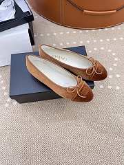 Chanel Ballet flats Velvet Light Brown & Brown 10mm - 4