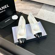 Chanel Mary Janes Shiny Calfskin & Patent Calfskin Ivory & Black 35mm - 6