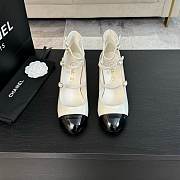 Chanel Mary Janes Shiny Calfskin & Patent Calfskin Ivory & Black 65mm - 2