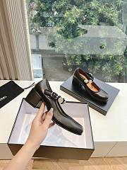 Chanel Mary Janes Lambskin Black 60mm - 5