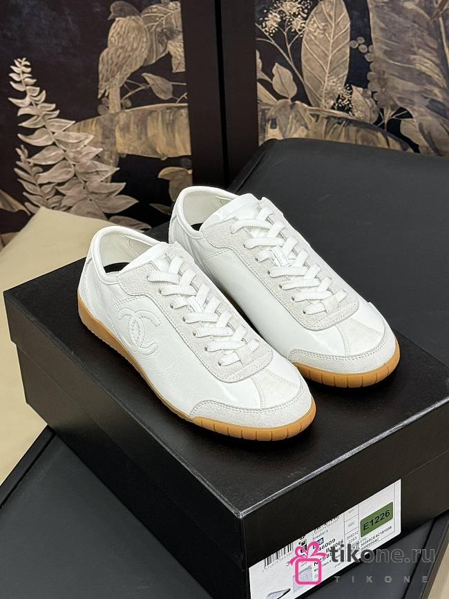 Chanel Trainers Calfskin & Suede Calfskin White - 1