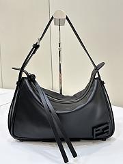 Simply Fendi Medium Black Leather - 34.5x20-x4.5cm - 1