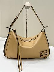 Simply Fendi Medium Beige Leather - 34.5x20-x4.5cm - 1