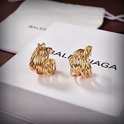 Balenciaga Cookie Earrings Gold - 1