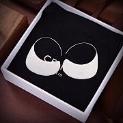 Celine Swirl Hoop Earrings Silver - 1