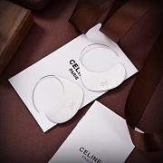 Celine Swirl Hoop Earrings Silver - 2