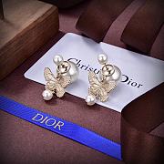 Dior Tribales Earrings Butterfly Gold-Finish White Resin Pearls  - 4