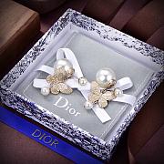 Dior Tribales Earrings Butterfly Gold-Finish White Resin Pearls  - 2