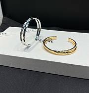 Celine Paris Double Thin Cuff in Brass Gold/ Silver - 1