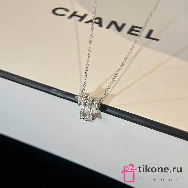 Chanel Étoile Filante Necklace 18K White Gold Diamonds J10813 - 1