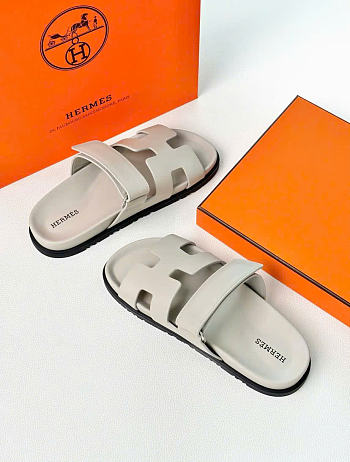 Hermes Chypre Sandals Gray