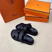 Hermes Chypre Sandals Black - 2