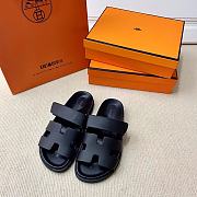 Hermes Chypre Sandals Black - 5