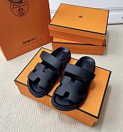 Hermes Chypre Sandals Black - 1