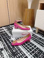 Miss Dior Graffiti Pump Fuchsia Patent Calfskin 40mm - 3