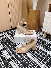 Miss Dior Graffiti Pump Beige Patent Calfskin 80mm - 5