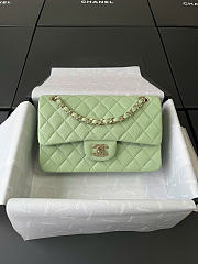 Chanel Small Classic Flap Caviar Quilted Mint Green - 23x14.5x6cm - 1