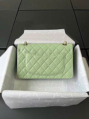 Chanel Small Classic Flap Caviar Quilted Mint Green - 23x14.5x6cm - 5