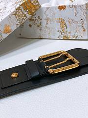 Dior Nolita Belt Black Smooth Calfskin 80mm - 6