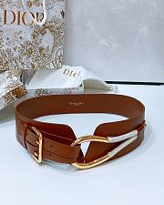 Dior Nolita Belt Brown Smooth Calfskin and Rope 80mm - 1