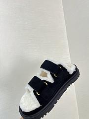 Dioract Slide Black Suede Goatskin  - 2