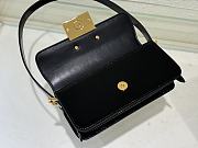 Miss Dior Flap Bag Black Patent Calfskin - 22x11x6cm - 5