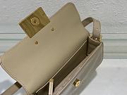 Miss Dior Flap Bag Rope Beige Patent Calfskin - 22x11x6cm - 2