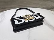 Miss Dior Flap Bag Black and White Miss Dior Graffiti Printed Calfskin - 22x11x6cm - 5