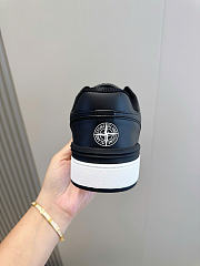 Dior And Stone Island B57 Low-Top Sneaker Black and Light Green Smooth Calfskin - 5