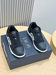 Dior And Stone Island B57 Low-Top Sneaker Black and Light Green Smooth Calfskin - 2