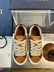 Dior B33 Sneaker Beige Dior Oblique Jacquard with Brown and Cognac Suede - 5