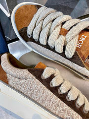 Dior B33 Sneaker Beige Dior Oblique Jacquard with Brown and Cognac Suede - 6