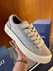 B33 Sneaker Dior Gray Dior Oblique Jacquard and Dior Gray Suede - 1