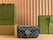 Gucci GG Marmont Shoulder Bag With Crystals - 26x15x7cm - 1