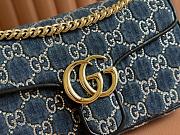 Gucci GG Marmont Shoulder Bag With Crystals - 26x15x7cm - 2