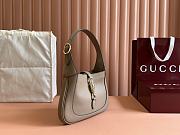 Gucci Jackie 1961 Small Shoulder Bag Taupe Grain Leather - 19x27.5x4cm - 2